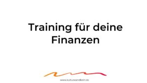 Trainingsplan Finanzen